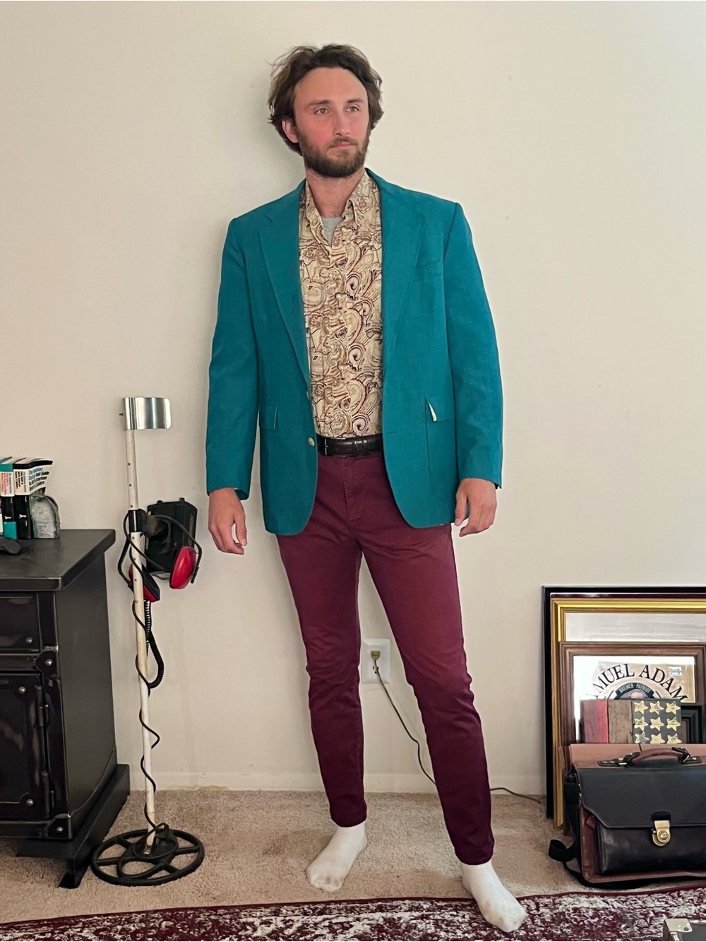 Vintage Stafford Teal Blazer Sport-coat
